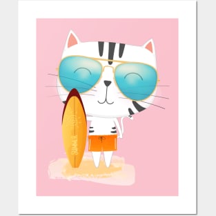 Cat Surf Posters and Art